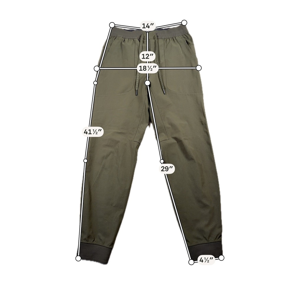 Lululemon ABC Jogger Mens Medium Dark Olive Warpstreme Athletic Pants - Picture 7 of 8